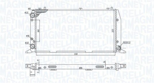 Radiator MAGNETI MARELLI 350213188700
