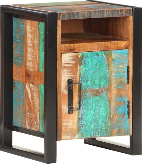 vidaXL Nattbord 40x35x55 cm gjenvunnet heltre