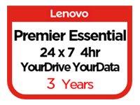 Lenovo Essential Service + YourDrive YourData + Premier Support - utvidet serviceavtale - 3 år - på stedet (5PS7A67541)