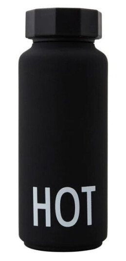 Design Letters Thermo Bottle HOT Black 1 stk Vannflaske Design Letters Thermo Bottle HOT Black 1 stk Vannflaske