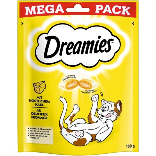 Dreamies Kattesnacks Big Pack Ost (180 G)