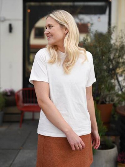 Ichi Palmer Loose Short Sleeve Hvit S