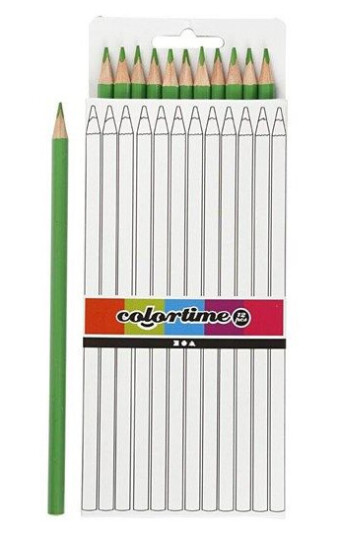 Creativ Company Triangular colored pencils Light Grønn 12pcs.