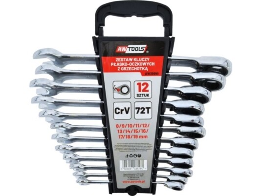Awtools Skaller Kombinasjonsnøkkelsett 12 Stk 8-19 Mm