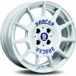 Sparco Terra White Blue Lettering 7x16 5x100 ET35 B63.3