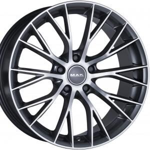 MAK Munchen Gunmetal Machined Face 8x18 5x112 ET35 B76 MAK Munchen Gunmetal Machined Face 8x18 5x112 ET35 B76