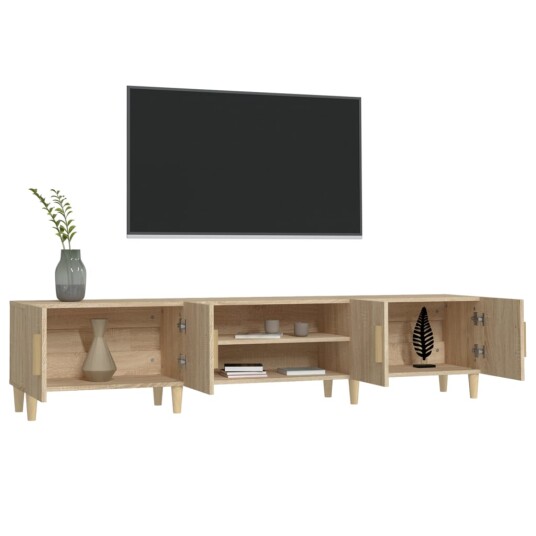 vidaXL TV-benk sonoma eik 180x31,5x40 cm konstruert tre 8720845791490 vidaXL TV-benk sonoma eik 180x31,5x40 cm konstruert tre 8720845791490