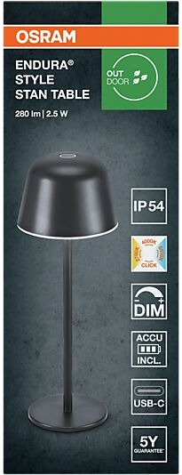 Desk Light 2,5W 280Lm Ip54 Usb Dim