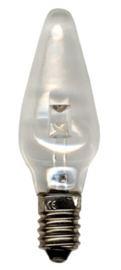 Universal E10 LED 0,2 W, klar, 3 stk.