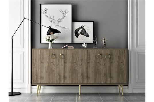 Drop Konsollbord 140x75 cm Brun Hanah Home