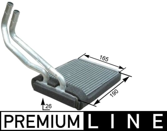 Varmeapparat register MAHLE AH 177 000P Varmeapparat register MAHLE AH 177 000P