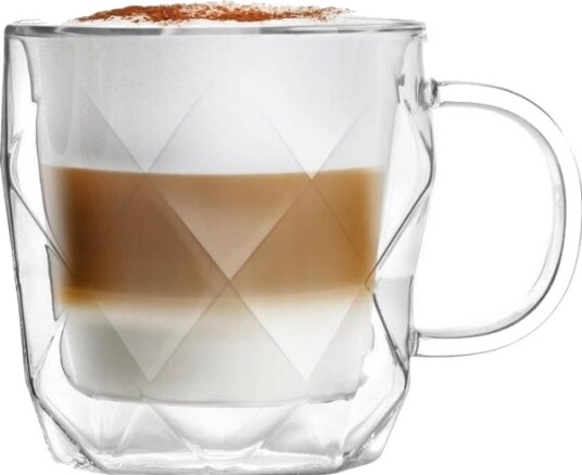 Vialli Design Kopp Med Dobbelt Vegg Geo 450 Ml 8517 Vialli Design Kopp Med Dobbelt Vegg Geo 450 Ml 8517
