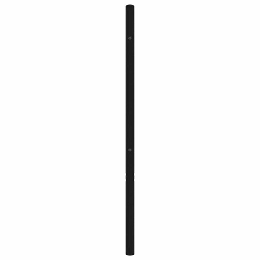 vidaXL Sengegavl i metall svart 135 cm