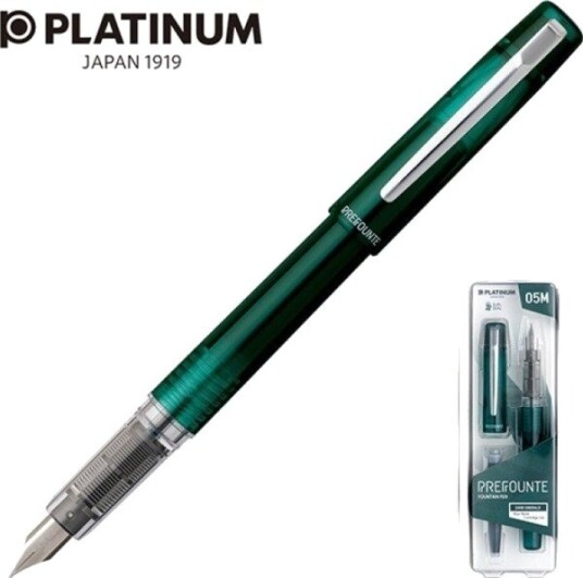 Platinum Prefounte M Mørk Smaragdgrønn Fyllepenn Platinum Prefounte M Mørk Smaragdgrønn Fyllepenn