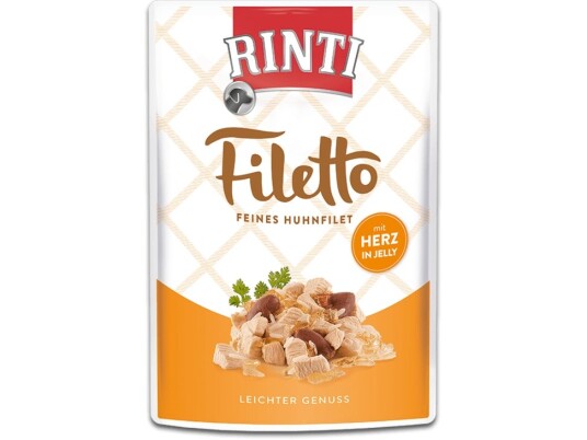 Finnern Rinti Filet 100G Sachet Chicken Hearts