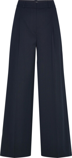Monki High Waisted Wide Leg Suiting Trousers Navy 46 Monki High Waisted Wide Leg Suiting Trousers Navy 46