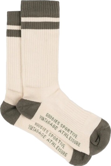 Goodies Sportive Rustic Taupe Socks ECRU One Size