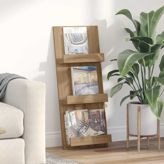 vidaXL Magasinreol Artisan Eik 43 x 11 x 102 cm Konstruert tre vidaXL Magasinreol Artisan Eik 43 x 11 x 102 cm Konstruert tre