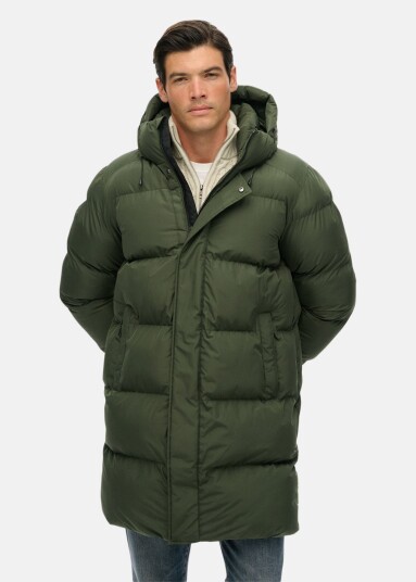 Superdry HOODED SPORTS PUFFER MID JKT Superdry HOODED SPORTS PUFFER MID JKT