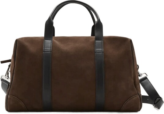 Mango Leather Bowling Bag BROWN One Size