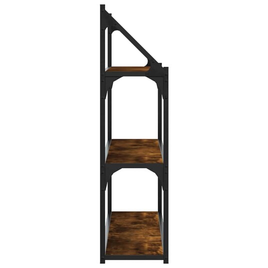  Vegghylle 3 etasjer røkt eik 80x21x78,5 cm konstruert tre 8721012126176
