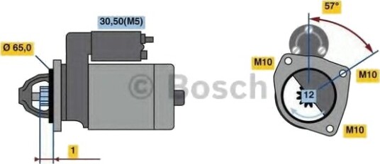 Starter BOSCH 0 986 022 910