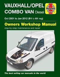 Vauxhall/opel Combo Diesel Van (Oct 2001 To Jan 2012) 51 To 61 Haynes Repair Manual Av Martynn Randall
