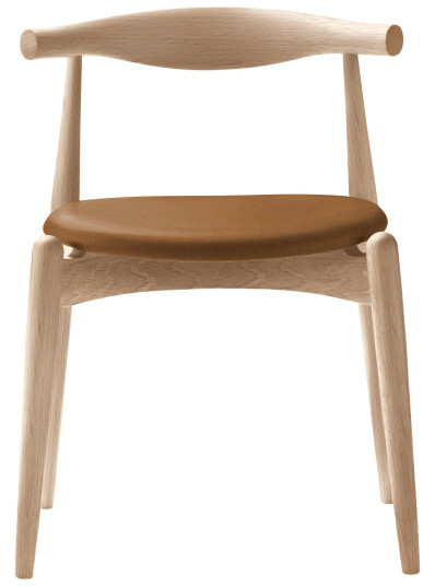 Carl Hansen & Søn CH20 Elbow Chair Hvitoljet eik / Lær gruppe A Loke 7050