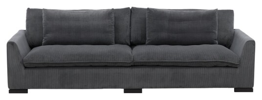 Venture Home Design Durham 3-pers sofa - Mørk grå 1708759-03-300 1708778-01-0