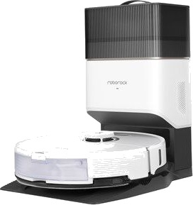 Roborock S8+ Robotstøvsuger med Automatisk Tømmestasjon og HEPA-filter, Hvit
