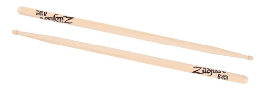 Zildjian Zg8 Gauge 8 Hickory Wood Tip Trommestikker