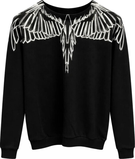 Marcelo Burlon Herre Gensere & Hettegensere Svart M,