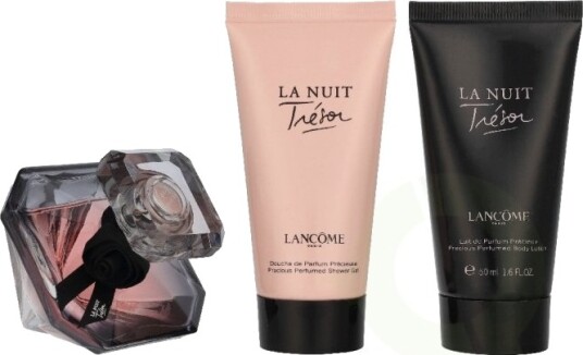 Lancome La Nuit Tresor Giftset 130 ml Eau De Parfum Spray 30ml/Body Lotion 50ml/Shower Gel 50ml