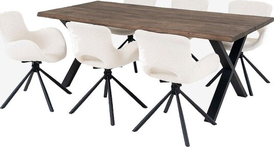 House Nordic   Spisesett Toulon og Amorim   Brun
