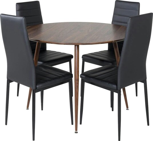 Spisegruppe Venture Home Plake med 4 Sly Stoler Rundt