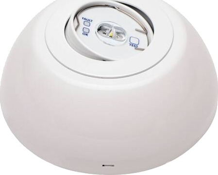 Way Out Led Panik Lampe For Korridor Ip20 22M For Indbygget Eller På Bygget Montage Selvtest 3H Batteri Backup