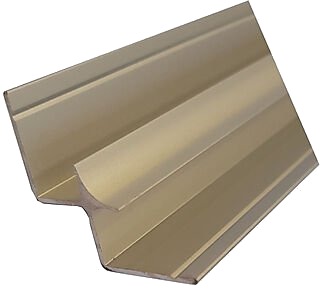Fibo hjornelist innvendig aluminium todelt hvit 2400 mm