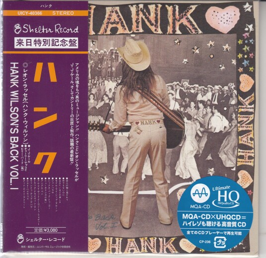 Leon Russell  Hank Wilson's Back Vol 1  CD