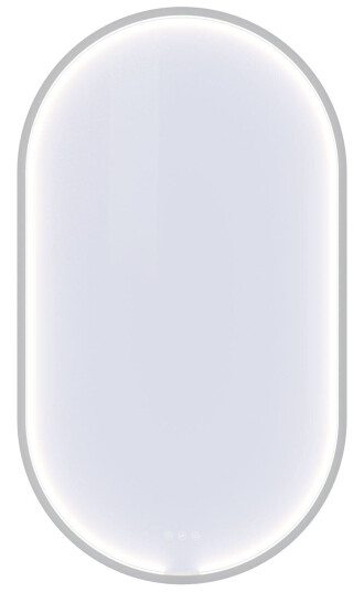 Dansani Moon Oval Rammespeil LED lys B60xh105cm Hvit Matt