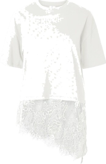 Pieces Pcmave Ss Lace T Shirt Jrs Dm White XS Pieces Pcmave Ss Lace T Shirt Jrs Dm White XS