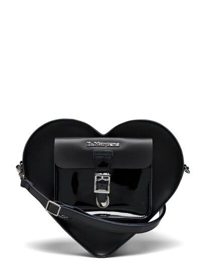 Dr. Martens Heart Backpack Black+Black+Black Kiev+Patent Lamper+Smooth - Black - ONE SIZE