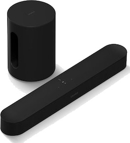 Sonos Sub Mini Trådløs Subwoofer Sort med Beam SUBM1EU1BLK-BNDL1