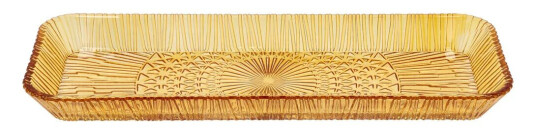 Bitz Kusintha serveringsfat rektangulært 14x38 cm Amber Bitz Kusintha serveringsfat rektangulært 14x38 cm Amber