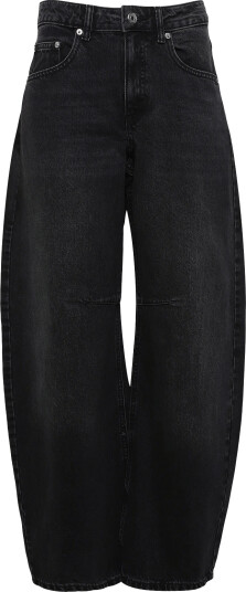 Topshop Tsbarrel Hr Denim Jeans Blw Noos Black 27 x 30