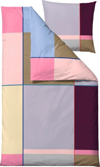Södahl Sengetøy 100% bomullssatin Södahl Colour Block Lilla