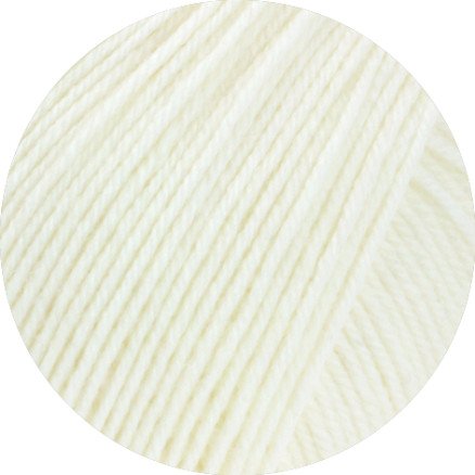 Lana Grossa Meilenweit 100 SETA Garn 24 Brilliant White