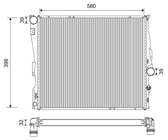 Radiator VALEO 701200