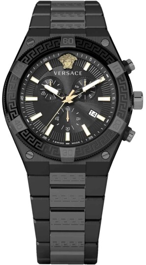 Versace Herreklokke VESO01022 Sport Greca Sort/Stål Ø46 mm