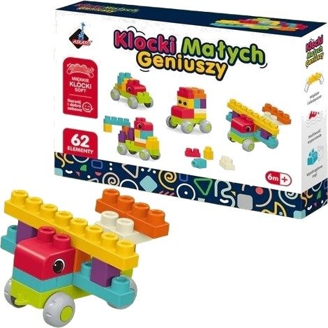 Little Geniuses Byggeklosser Soft 62 Deler Little Geniuses Byggeklosser Soft 62 Deler