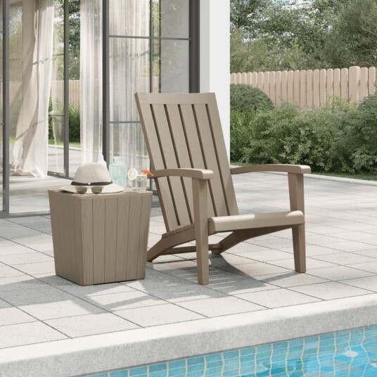 vidaXL Adirondack hagestol brun polypropylen vidaXL Adirondack hagestol brun polypropylen